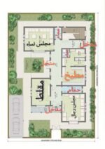 ⁦فيلا للبيع ( زاوية )_الجبيل الصناعية_حي جلمودة_محلة ينبع_مساحة 614م2⁩ - الصورة ⁦2⁩